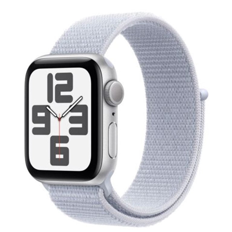 Apple Watch SE Cellular 40mm Silver Aluminium Case with Blue Cloud Sport Loop - EU