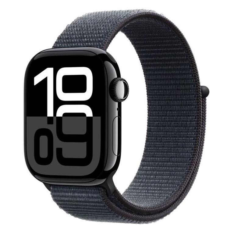 Apple Watch 10 GPS 42mm Jet Black Aluminium Case with Ink Sport Loop - EU
