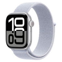 Apple Watch 10 GPS 42mm Silver Aluminium Case with Blue Cloud Sport Loop - Italia