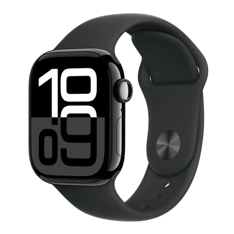 Apple Watch 10 GPS 46mm Jet Black Aluminium Case with Black Sport Band - M/L - Italia