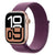 Apple Watch 10 GPS 46mm Rose Gold Aluminium Case with Plum Sport Loop - EU