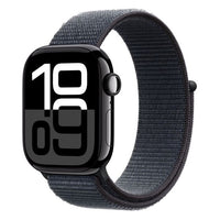 Apple Watch 10 Cellular 42mm Jet Black Aluminium Case with Ink Sport Loop - EU