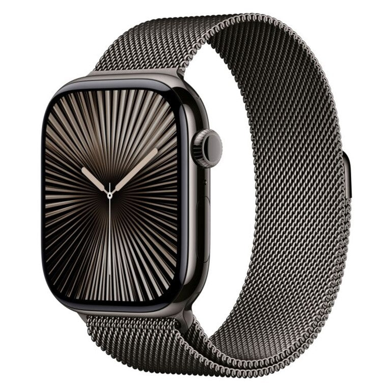 Apple Watch 10 Cellular 42mm Slate Titanium Case with Slate Milanese Loop - Italia