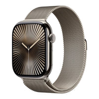 Apple Watch 10 Cellular 46mm Natural Titanium Case with Natural Milanese Loop - S/M - Italia