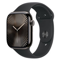 Apple Watch 10 Cellular 46mm Slate Titanium Case with Black Sport Band - S/M - EU