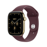 Apple Watch Series 12 Cellular 46mm Radiant Gold Titanium - Burgundy Sport Band - M/L - EU