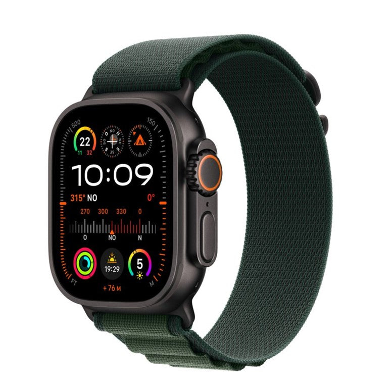 Apple Watch Ultra 2 Cellular 49mm Black Titanium - Dark Green Alpine Loop - Large - EU