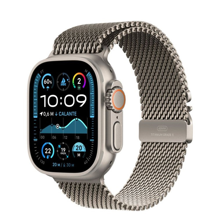 Apple Watch Ultra 2 Cellular 49mm Natural Titanium - Titanium Milanese Loop - M - EU