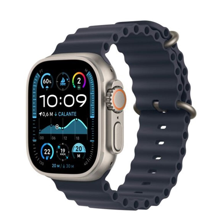 Apple Watch Ultra 2 Cellular 49mm Natural Titanium - Navy Ocean Band - EU