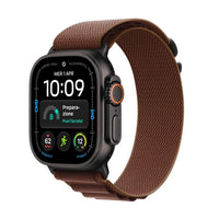 Apple Watch Ultra 4 Cellular 49mm Black Titanium - Burgundy Alpine Loop - Large - EU