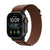 Apple Watch Ultra 4 Cellular 49mm Black Titanium - Burgundy Alpine Loop - Small - EU
