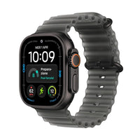 Apple Watch Ultra 4 Cellular 49mm Black Titanium - Translucent Black Ocean Band - EU