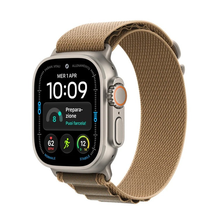 Apple Watch Ultra 4 Cellular 49mm Natural Titanium - Desert Alpine Loop - Small - EU