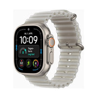 Apple Watch Ultra 4 Cellular 49mm Natural Titanium - Translucent Grey Ocean Band - EU