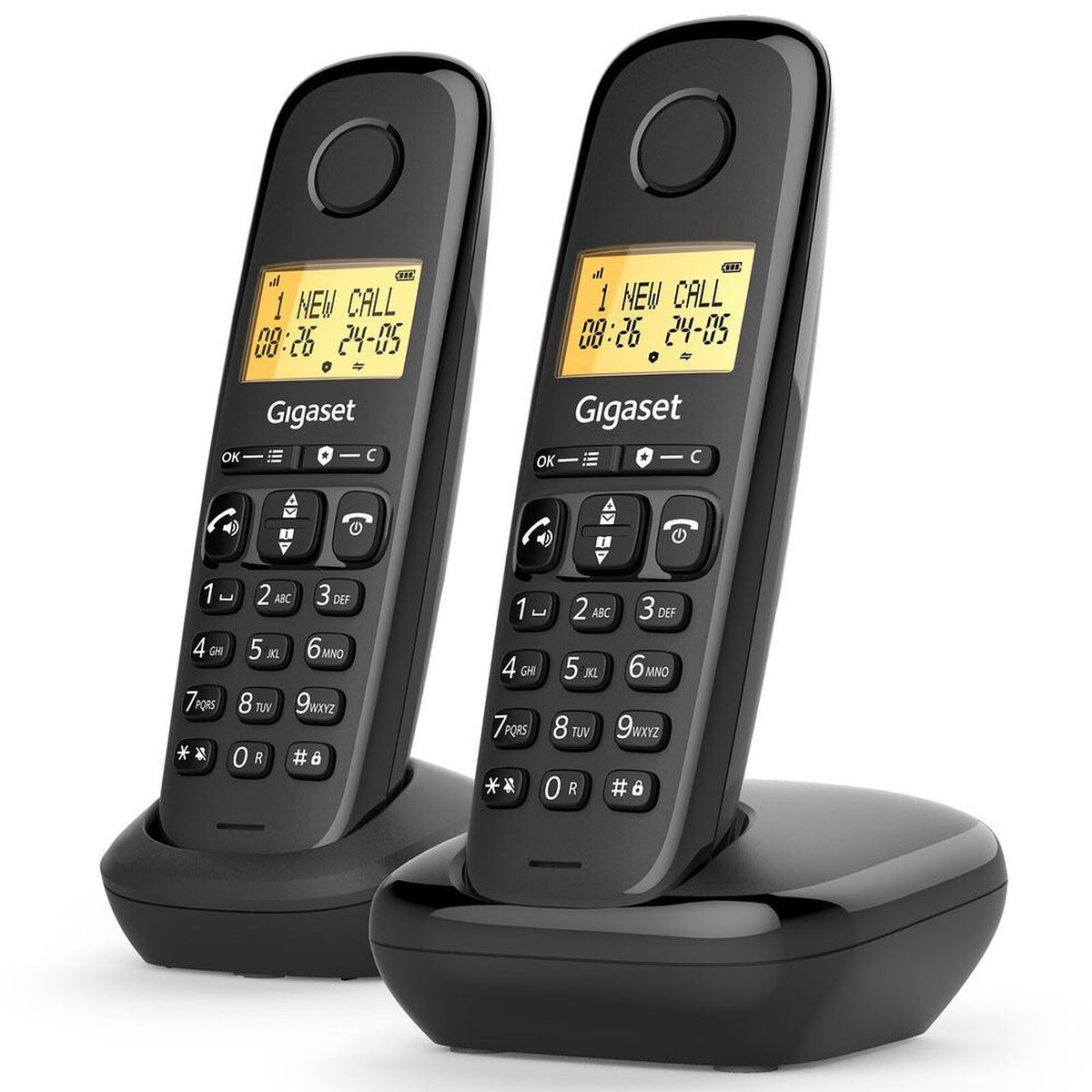 Gigaset Telefono cordless BASIC 100 Duo Nero L36852 - H3206 - D201