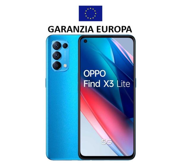 Oppo Find X3 Lite 128Gb 8Gb-Ram 5G Dual Sim - Astral Blue - EU