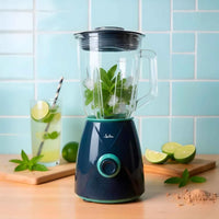 Jata Frullatore con caraffa in vetro da 1.5 L 2 velocità + pulse 1300 W Blu JEBT1265