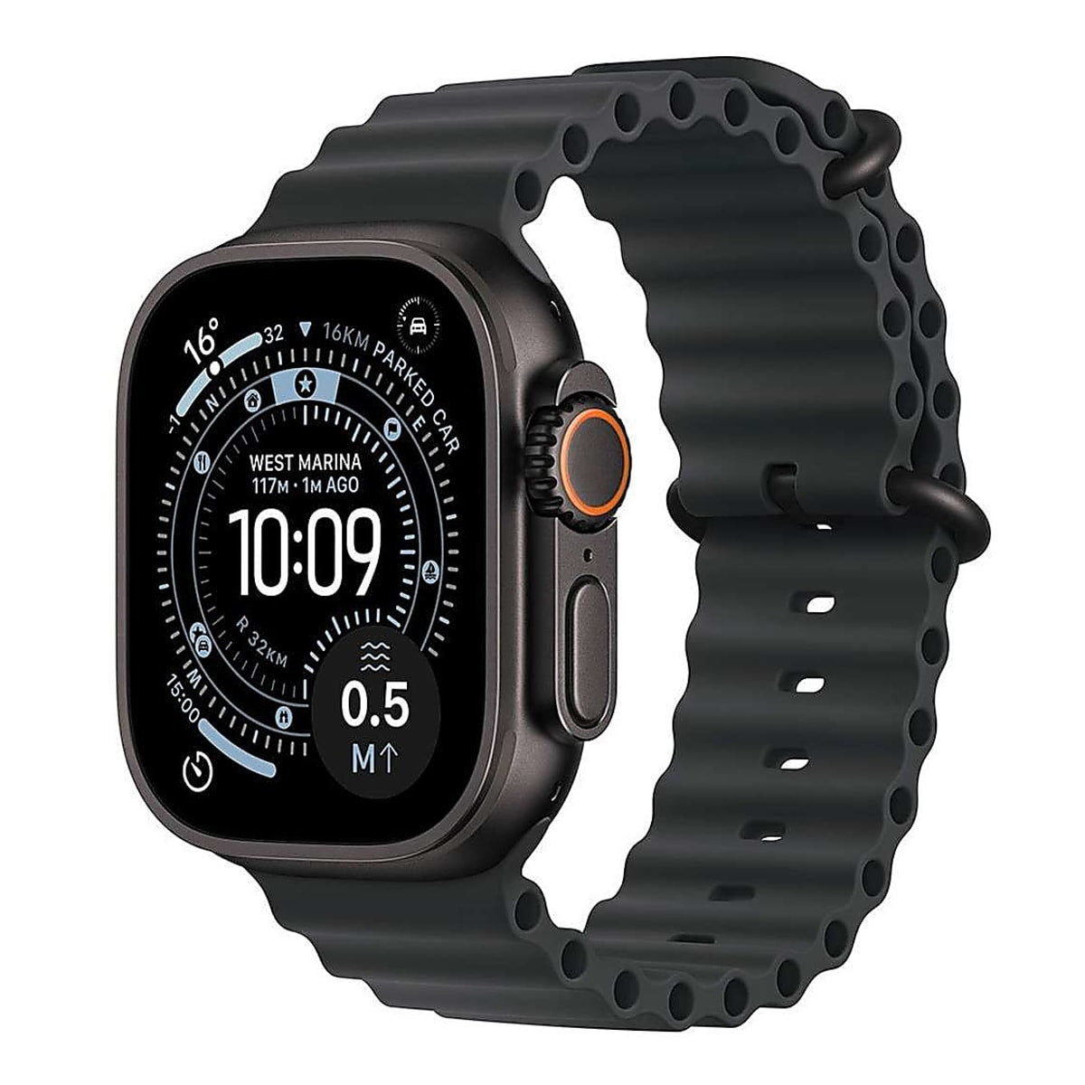 Apple Watch Ultra 3 Cellular 49mm Black Titanium - Black Ocean Band - EU