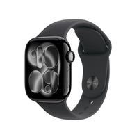 Apple Watch 11 GPS 42mm Jet Black Aluminium - Black Sport Band - M/L - EU