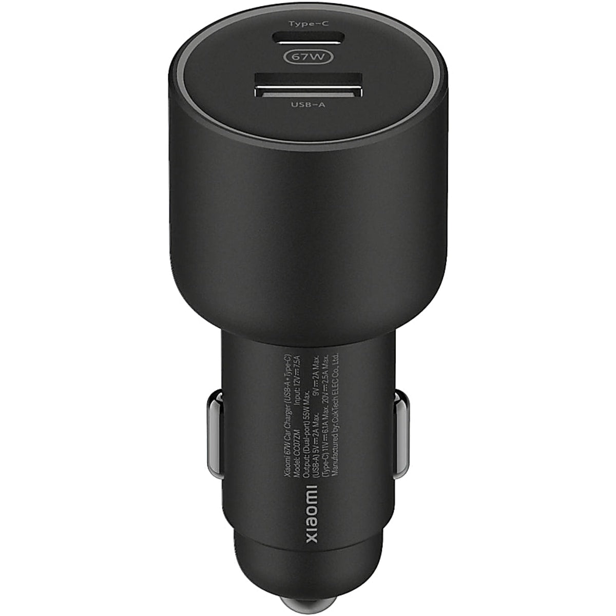 Xiaomi Caricatore da Auto 67W 2 Porte USB-A USB-C