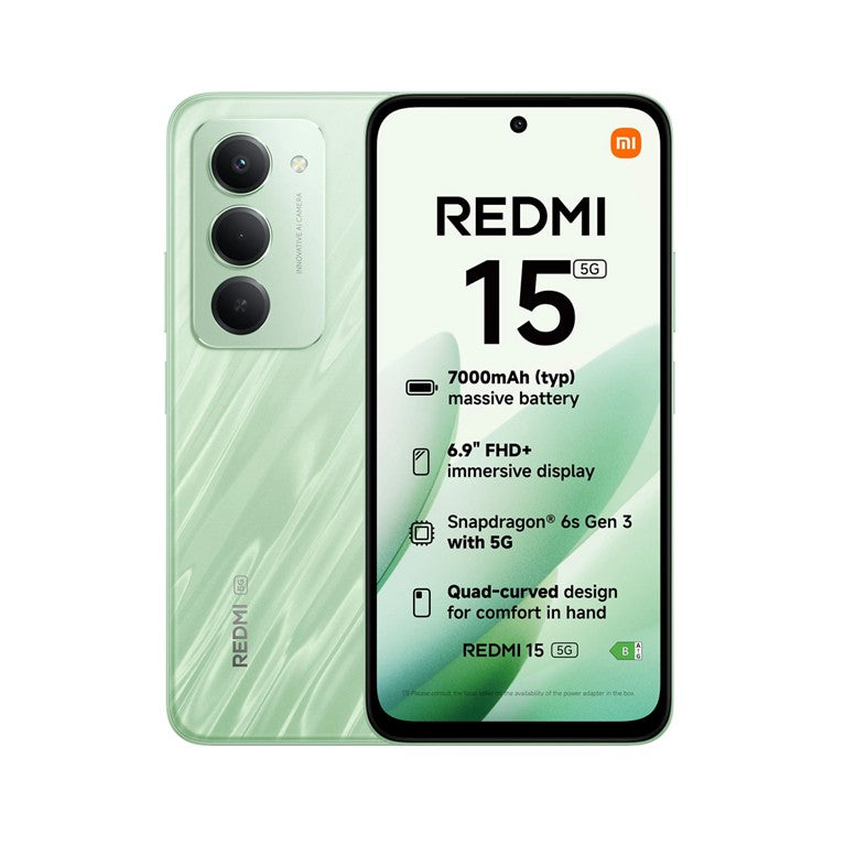 Xiaomi Redmi 15 5G - 256Gb 8Gb-Ram Dual Sim - Ripple Green - EU