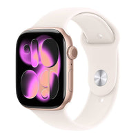 Apple Watch 11 GPS 46mm Rose Gold Aluminium - Light Blush Sport Band - M/L - EU