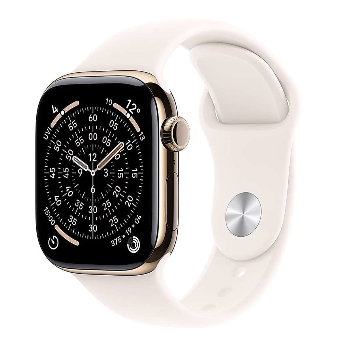 Apple Watch 11 Cellular 46mm Gold Titanium - Light Blush Sport Band - S/M - EU