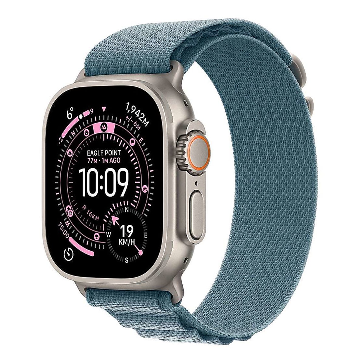 Apple Watch Ultra 3 Cellular 49mm Natural Titanium - Light Blue Alpine Loop - Large - EU
