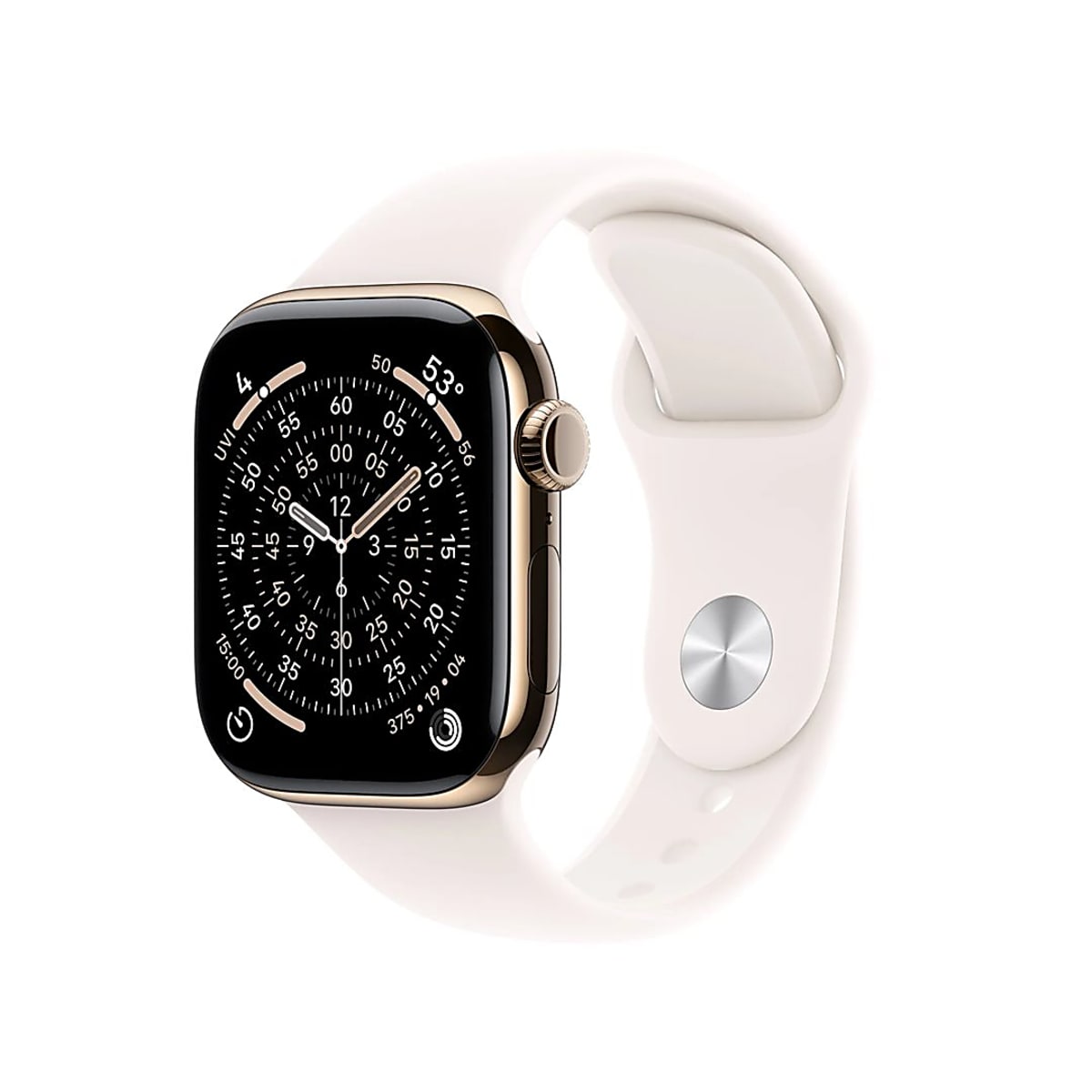 Apple Watch 11 Cellular 42mm Gold Titanium - Light Blush Sport Band - S/M - EU