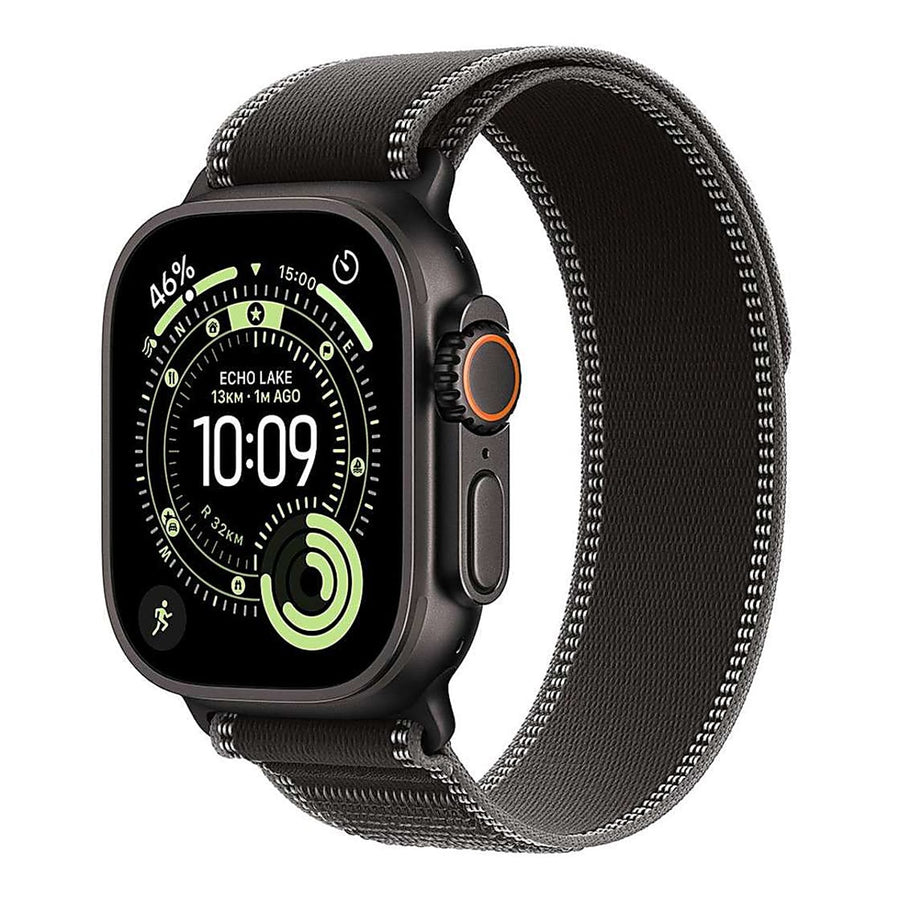 Apple Watch Ultra 3 Cellular 49mm Black Titanium - Black/Charcoal Trail Loop - S/M - EU