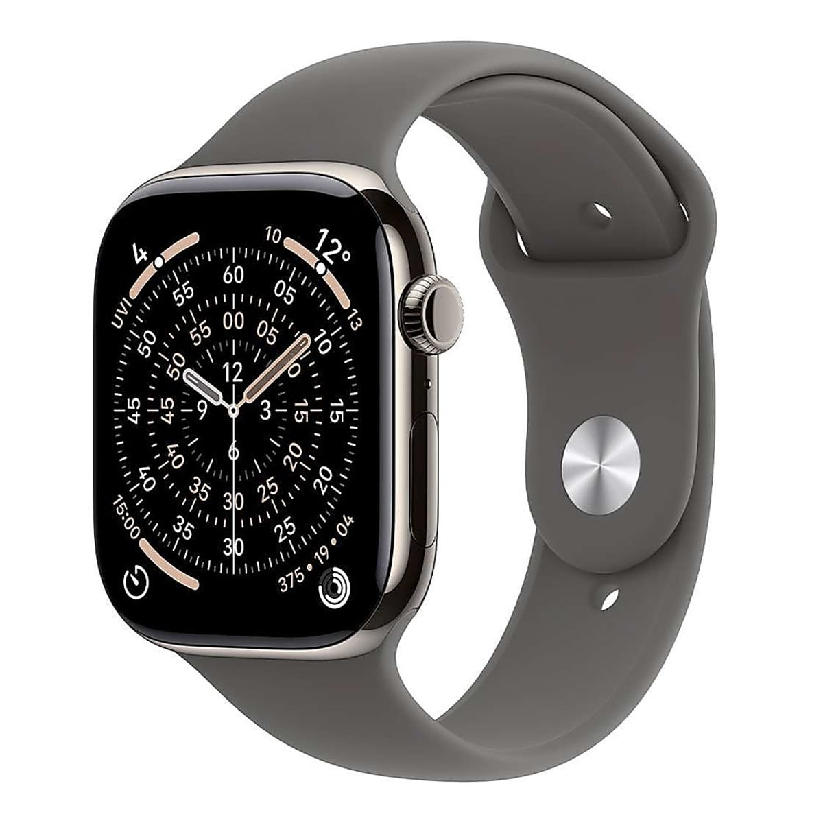 Apple Watch 11 Cellular 46mm Natural Titanium - Stone Gray Sport Band - M/L - EU