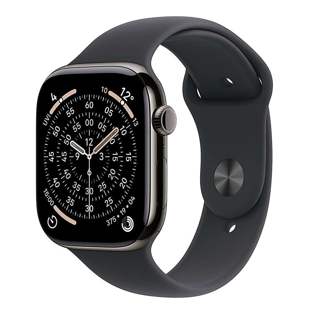 Apple Watch 11 Cellular 46mm Slate Titanium - Black Sport Band - S/M - EU