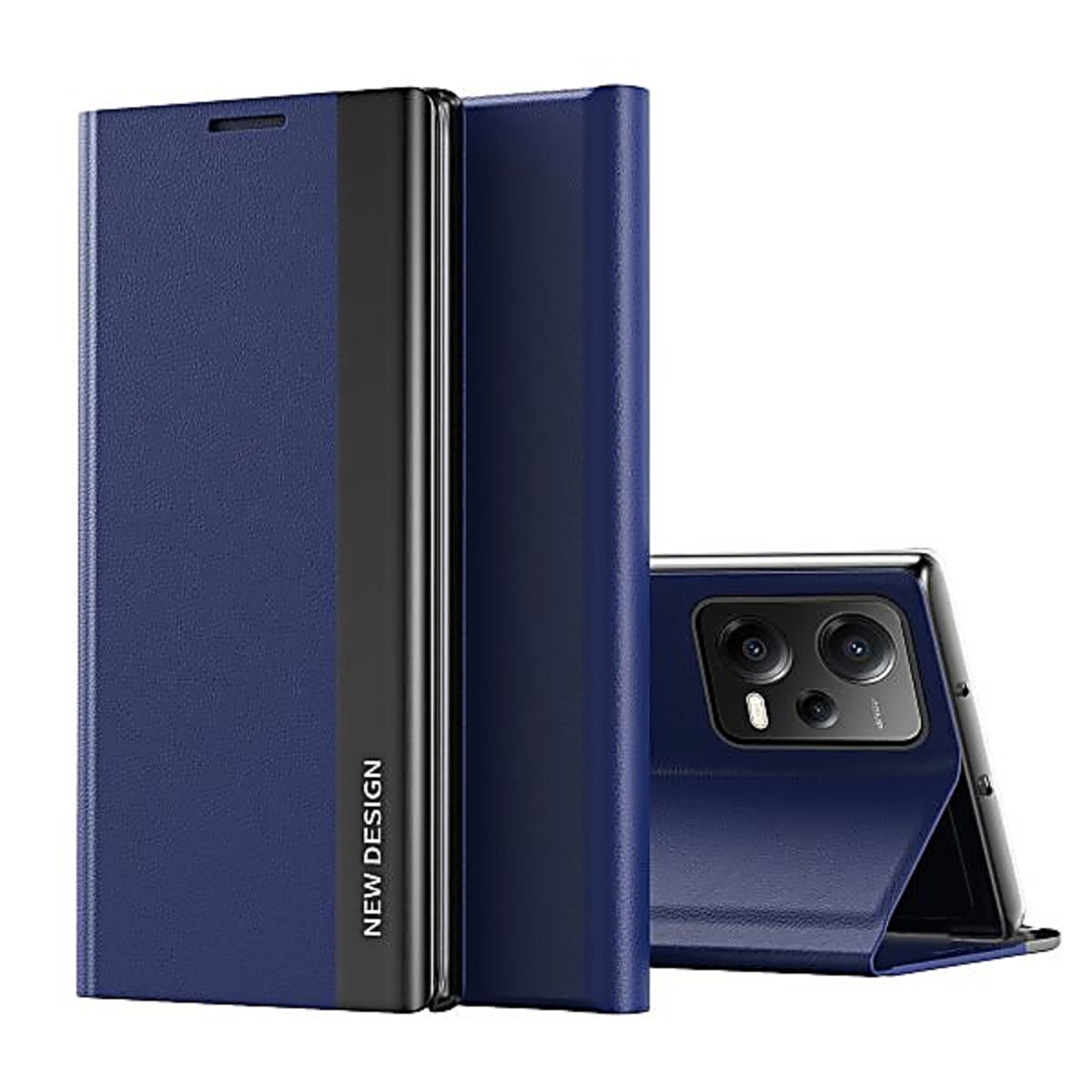 Custodia a Libro Pro Xiaomi Poco X5 - Redmi NOTE 12 - Blu