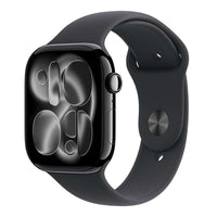 Apple Watch 11 Cellular 46mm Jet Black Aluminium - Black Sport Band - M/L - EU