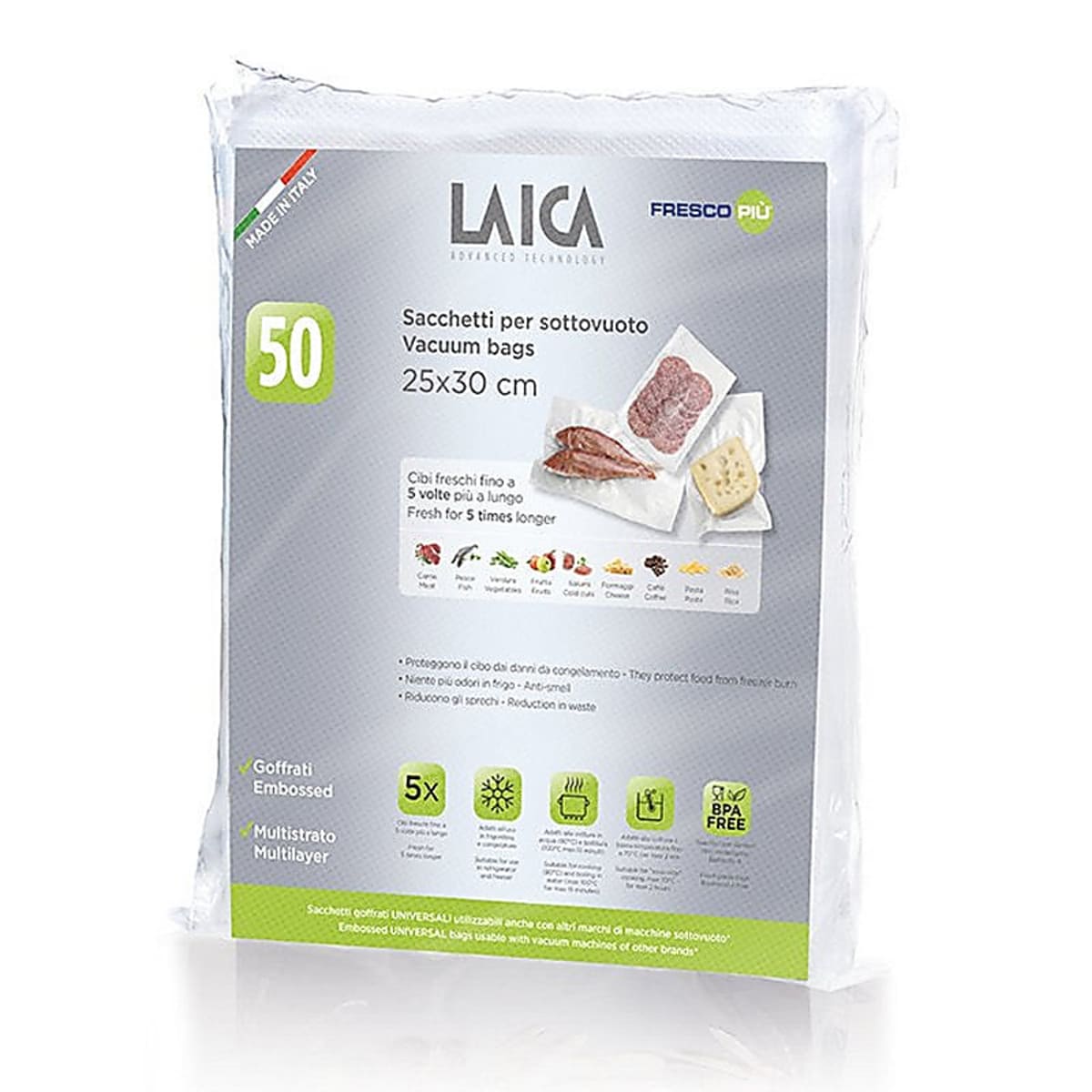 Laica Sacchetti sottovuoto 25X30 pack 50PCS VT35100