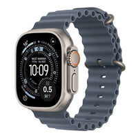 Apple Watch Ultra 3 Cellular 49mm Natural Titanium - Anchor Blue Ocean Band - EU