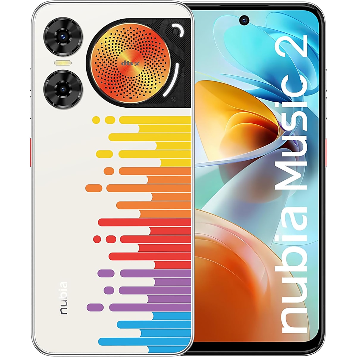 Zte Nubia Music 2 128Gb 4Gb-Ram 4G Dual Sim - Melody Wave White - EU