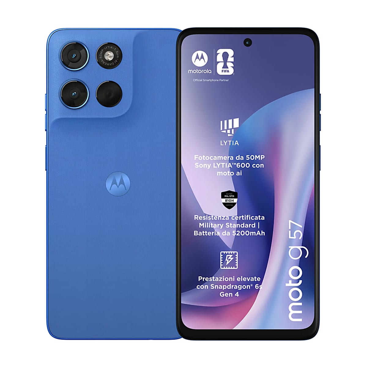 Motorola Moto G57 256Gb 8Gb-Ram 5G Dual Sim - Pantone Regatta - EU