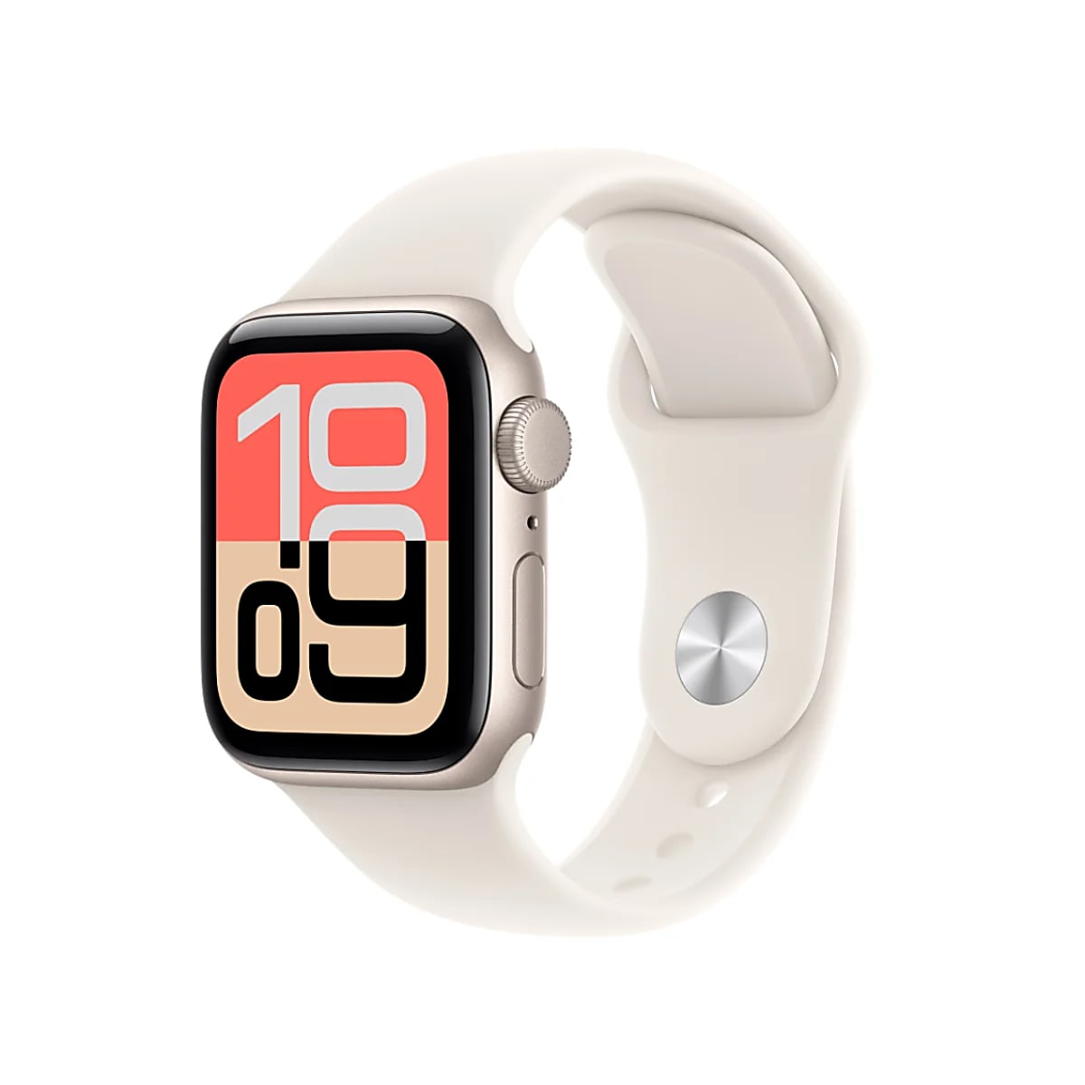 Apple Watch SE 3 Cellular 40mm Starlight Aluminium - Starlight Sport Band - M/L - EU