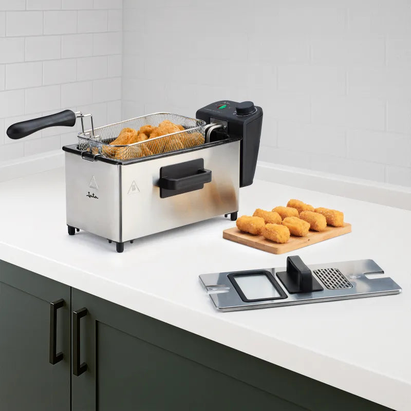 Jata Friggitrice Filtra Plus 3 L 100% REMOVABLE 2000 W Argento JEFR1680