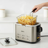 Jata Friggitrice con selettore temperatura 1.3 L 1000 W Argento FR326E