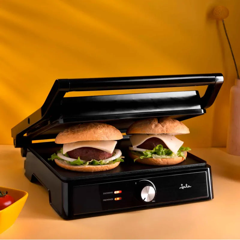 Jata Barbecue elettrico senza fumo e odori 34x24cm 2400 W Nero BQ101