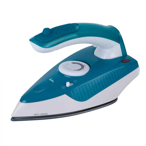 Jata Ferro da stiro da viaggio con manico pieghevole 1000 W Blu - Bianco JEPL2810