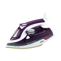 Jata Ferro da stiro a vapore con piastra in ceramica e vapore verticale 20 - 25G-MIN 350ML 2400 W Viola - Bianco PL221C